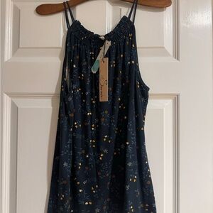 Chic Navy Floral Women's Camisole